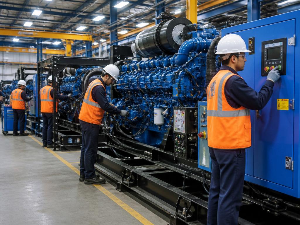 Manufacturing engineers at AMi factory